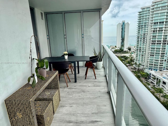 300 Sunny Isles Blvd Unit 4-1806, Sunny Isles Beach, FL 33160 - balcony featuring a water view and a view of city