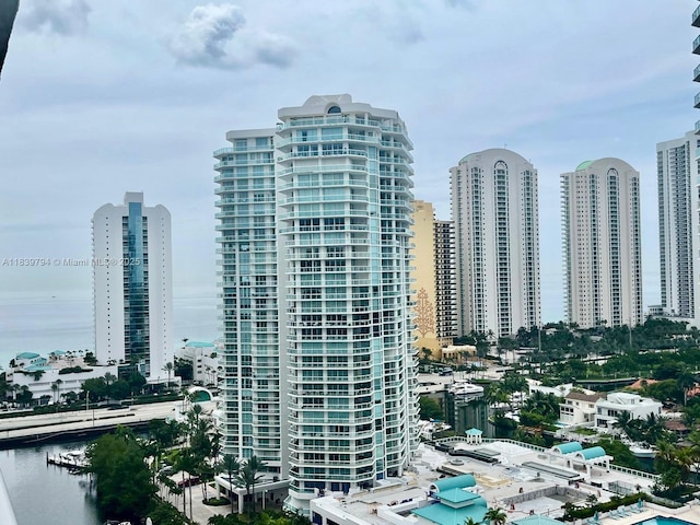 300 Sunny Isles Blvd Unit 4-1806, Sunny Isles Beach, FL 33160 - view of property with a view of skyline and a water view