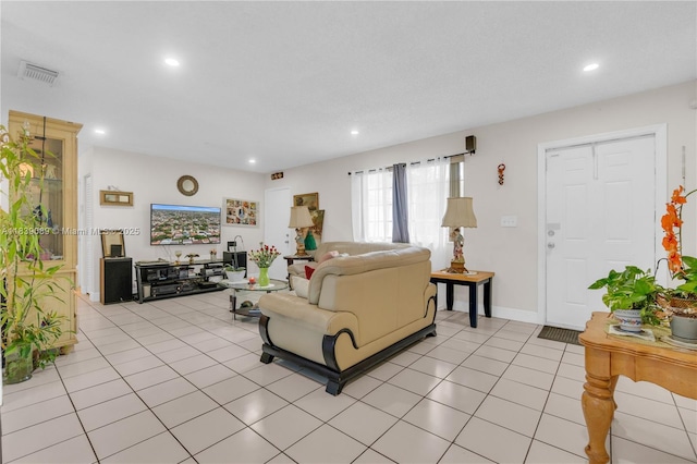 18030 SW 153rd Ct, Miami, FL 33187 - living room featuring recessed lighting and light tile patterned floors
