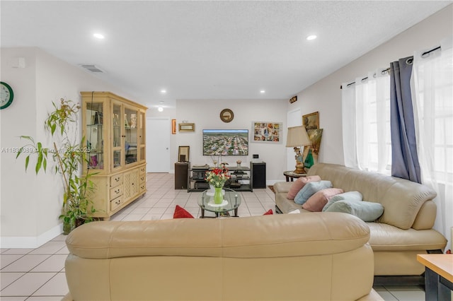 18030 SW 153rd Ct, Miami, FL 33187 - living area featuring light tile patterned floors and recessed lighting