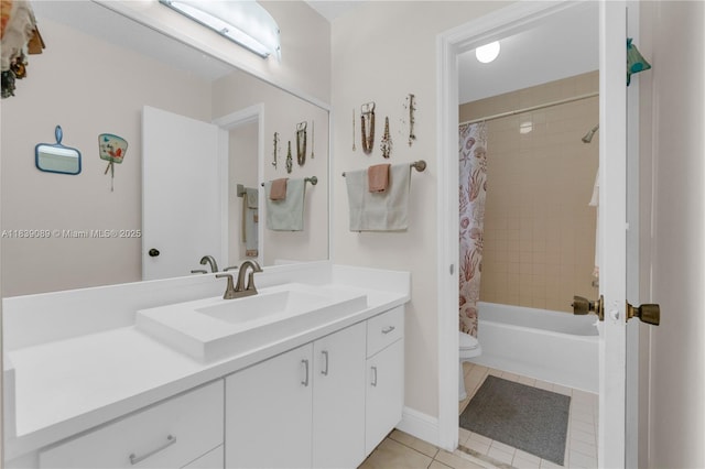 18030 SW 153rd Ct, Miami, FL 33187 - full bath featuring vanity, tile patterned floors, and shower / bath combo