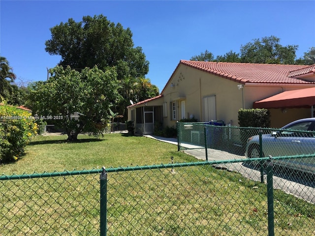 1739 SW 12th Ave, Miami, FL 33129 - view of side of home featuring stucco siding and a tiled roof