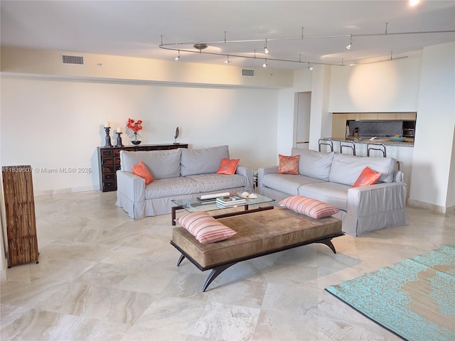 445 Grand Bay Dr Unit 601, Key Biscayne, FL 33149 - living room with rail lighting