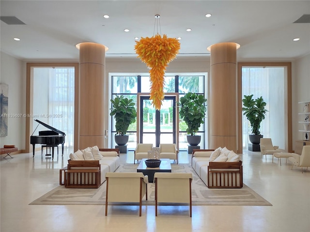 445 Grand Bay Dr Unit 601, Key Biscayne, FL 33149 - community lobby featuring recessed lighting