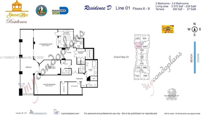445 Grand Bay Dr Unit 601, Key Biscayne, FL 33149 - view of room layout