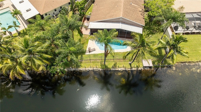 1710 SW 100th Ter, Davie, FL 33324 - view from above of property featuring a large body of water