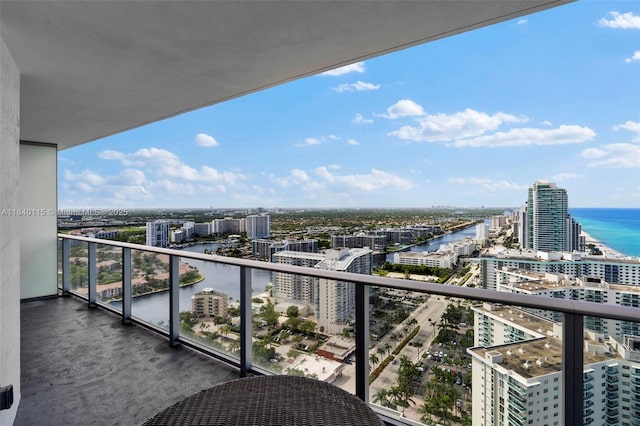 4111 S Ocean Dr Unit 2906, Hollywood, FL 33019 - balcony with a city view and a water view