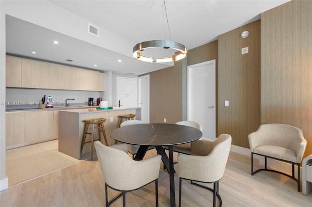 4111 S Ocean Dr Unit 2906, Hollywood, FL 33019 - dining room with light wood finished floors and recessed lighting