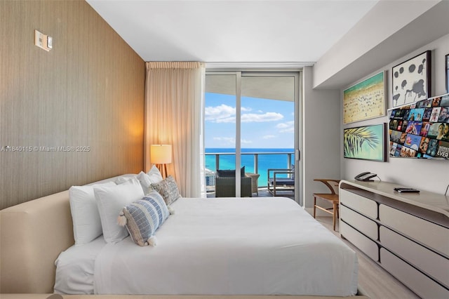4111 S Ocean Dr Unit 2906, Hollywood, FL 33019 - bedroom featuring access to exterior and floor to ceiling windows