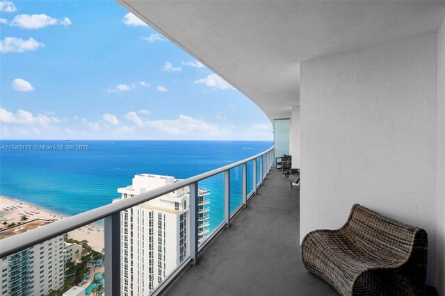 4111 S Ocean Dr Unit 2906, Hollywood, FL 33019 - balcony with a water view