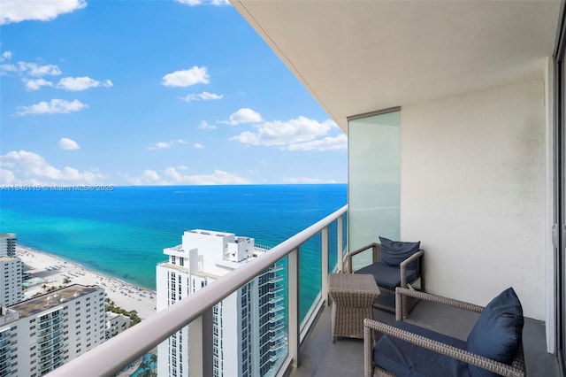 4111 S Ocean Dr Unit 2906, Hollywood, FL 33019 - balcony featuring a water view