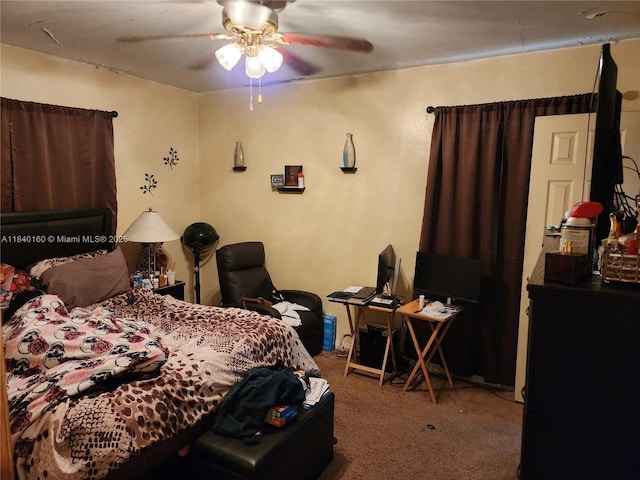 850 NE 172nd Ter, North Miami Beach, FL 33162 - bedroom with carpet flooring and a ceiling fan