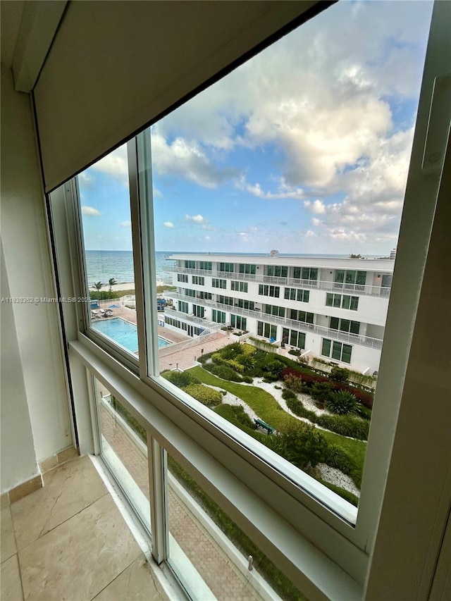 5401 Collins Ave Unit 514, Miami Beach, FL 33140 - balcony featuring a water view