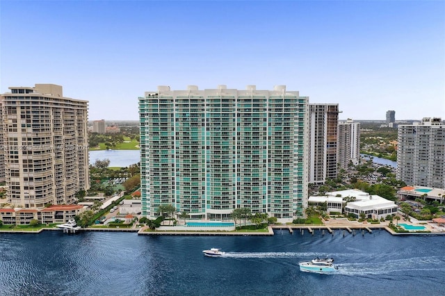 20201 E Country Club Dr Unit 1202, Aventura, FL 33180 - water view with nearby urban area