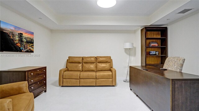 20201 E Country Club Dr Unit 1202, Aventura, FL 33180 - living area featuring a raised ceiling