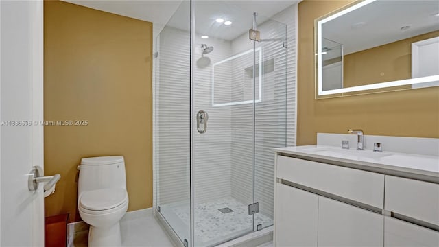 20201 E Country Club Dr Unit 1202, Aventura, FL 33180 - bathroom featuring vanity and a shower stall
