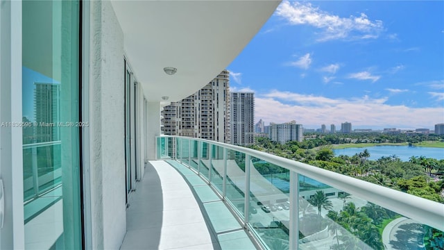 20201 E Country Club Dr Unit 1202, Aventura, FL 33180 - balcony featuring a city view and a water view