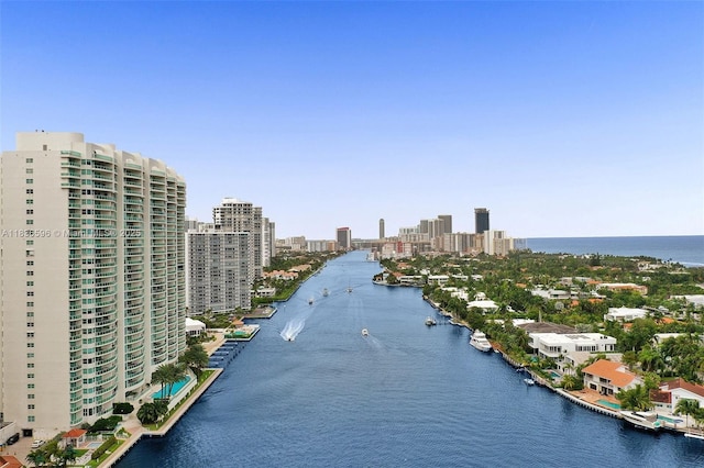 20201 E Country Club Dr Unit 1202, Aventura, FL 33180 - water view featuring nearby urban area
