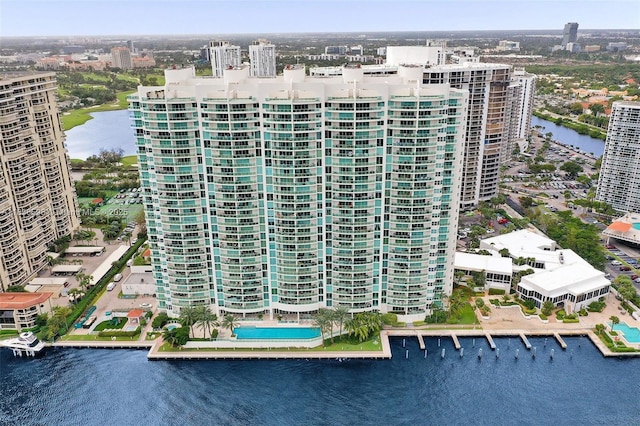 20201 E Country Club Dr Unit 1202, Aventura, FL 33180 - view of apartment building / complex featuring a water view and a city view