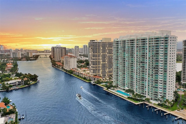 20201 E Country Club Dr Unit 1202, Aventura, FL 33180 - water view featuring skyline