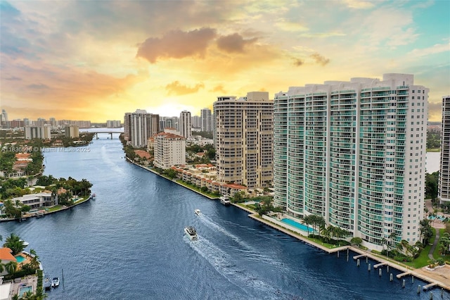 20201 E Country Club Dr Unit 1202, Aventura, FL 33180 - water view featuring skyline