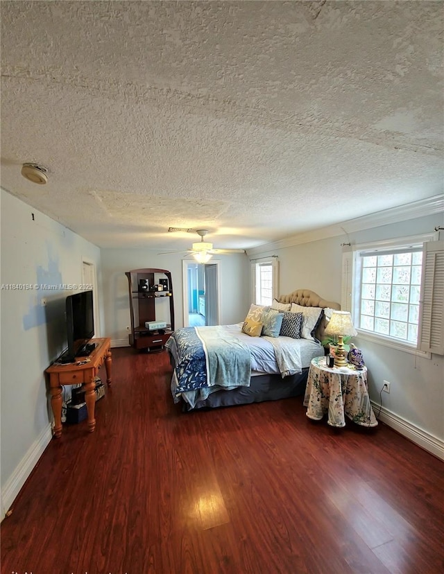 9057 SW 157th Path, Miami, FL 33196 - bedroom featuring a textured ceiling and wood finished floors