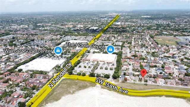 9057 SW 157th Path, Miami, FL 33196 - aerial view of property and surrounding area