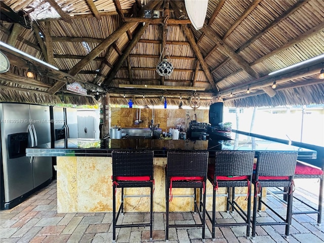 180 E 46th St, Hialeah, FL 33013 - view of patio with a gazebo and area for grilling
