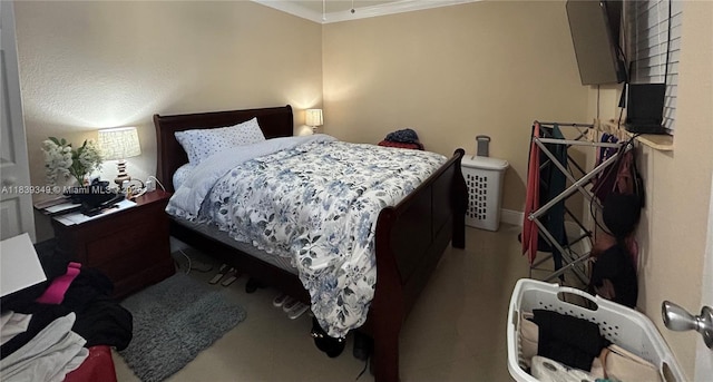 180 E 46th St, Hialeah, FL 33013 - bedroom featuring ornamental molding