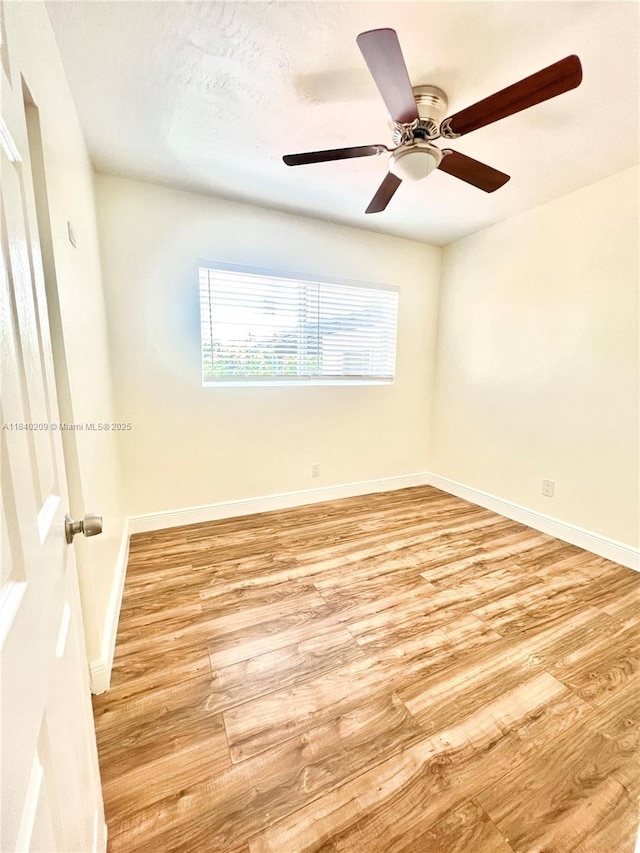 9130 SW 17th Ter, Miami, FL 33165 - unfurnished room with light wood-style floors and ceiling fan