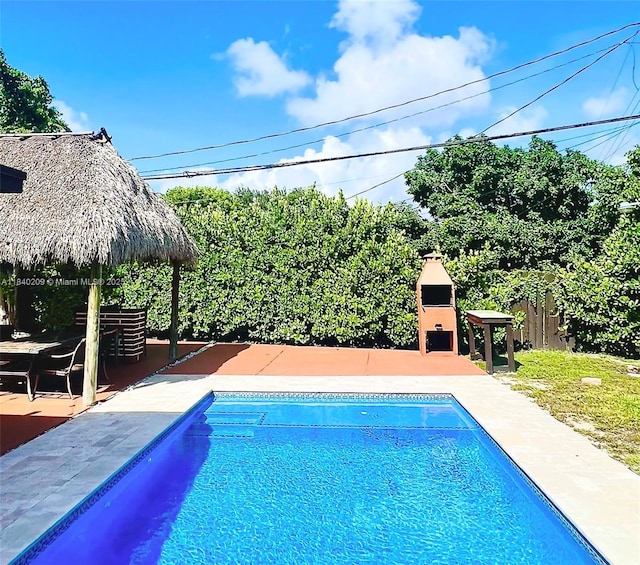 9130 SW 17th Ter, Miami, FL 33165 - view of pool featuring a gazebo and a patio area