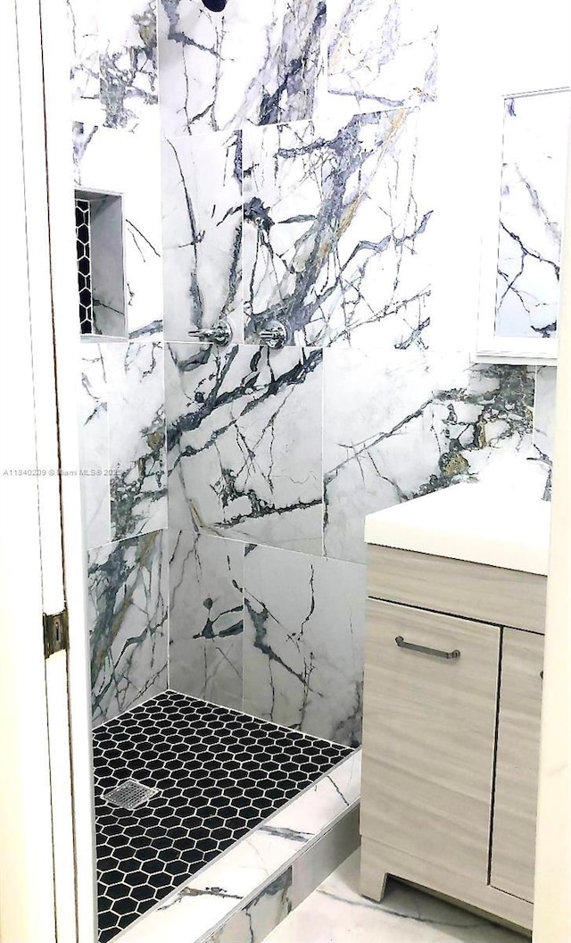 9130 SW 17th Ter, Miami, FL 33165 - bathroom with a shower stall and vanity
