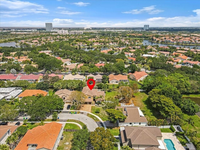 13063 NW 11th Ct, Sunrise, FL 33323 - aerial perspective of suburban area featuring a large body of water