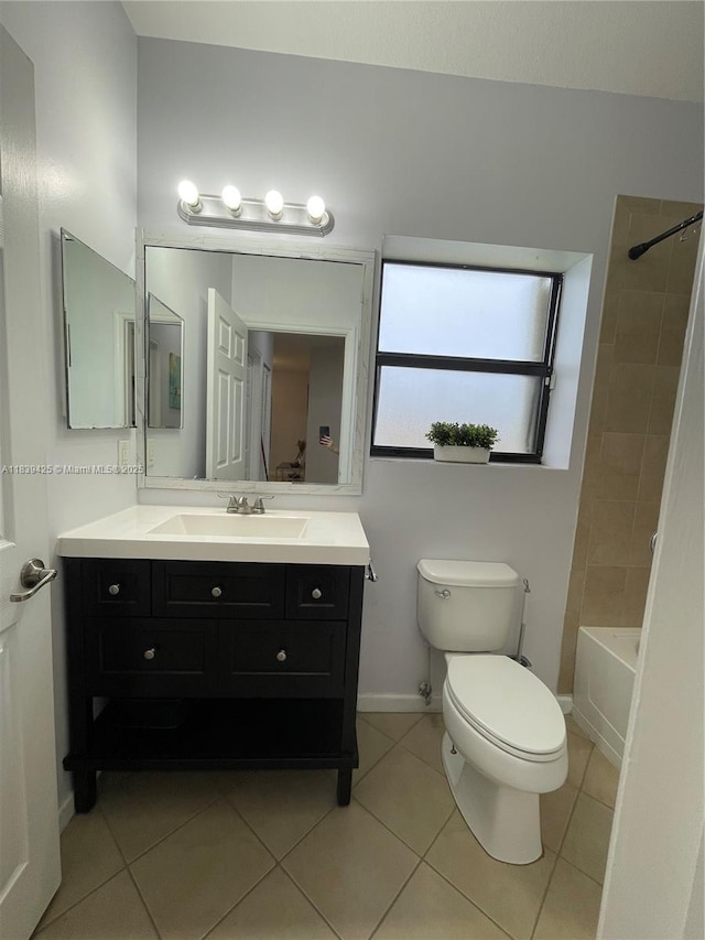 730 SE 34th Ave, Homestead, FL 33033 - bathroom with vanity, tile patterned flooring, and  shower combination