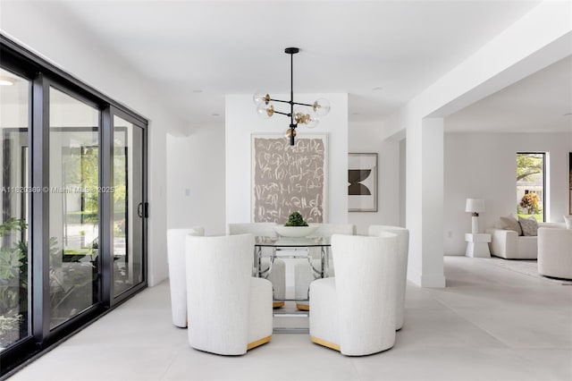 7805 SW 165th St, Palmetto Bay, FL 33157 - dining room with a chandelier
