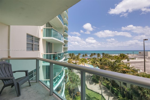 3801 S Ocean Dr Unit 5L, Hollywood, FL 33019 - balcony featuring a water view