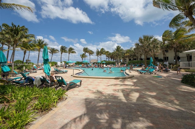 3801 S Ocean Dr Unit 5L, Hollywood, FL 33019 - community pool featuring a patio area