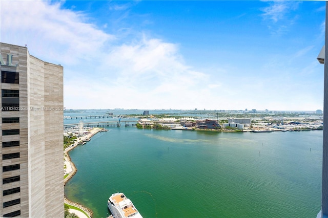 335 S Biscayne Blvd Unit 3410, Miami, FL 33131 - water view with nearby urban area