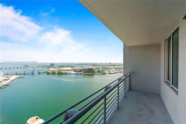 335 S Biscayne Blvd Unit 3410, Miami, FL 33131 - balcony with a water view