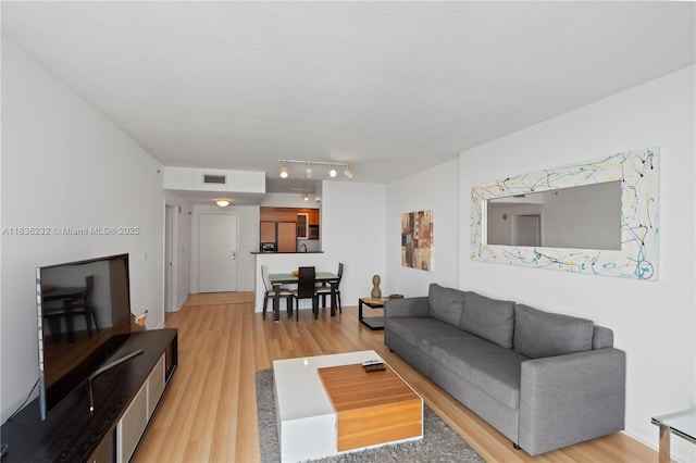 335 S Biscayne Blvd Unit 3410, Miami, FL 33131 - living area featuring light wood-style flooring