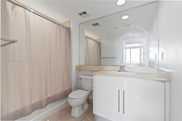 335 S Biscayne Blvd Unit 3410, Miami, FL 33131 - bathroom featuring tile patterned flooring, vanity, and shower / bathtub combination with curtain