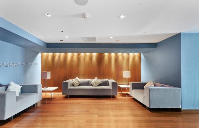 335 S Biscayne Blvd Unit 3410, Miami, FL 33131 - living area with hardwood / wood-style flooring