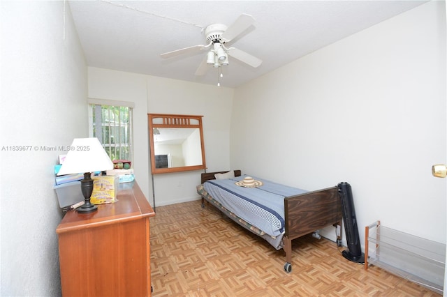13935 SW 84th St Unit 905, Miami, FL 33183 - bedroom featuring a ceiling fan and baseboards