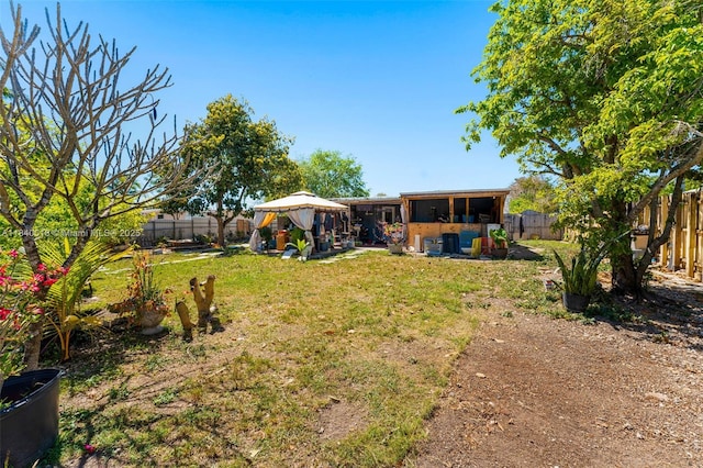 29351 Idaho Rd, Homestead, FL 33033 - fenced backyard featuring a gazebo