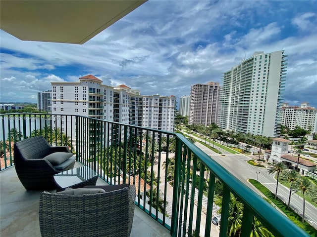 19900 E Country Club Dr Unit 1220, Aventura, FL 33180 - balcony featuring a view of city