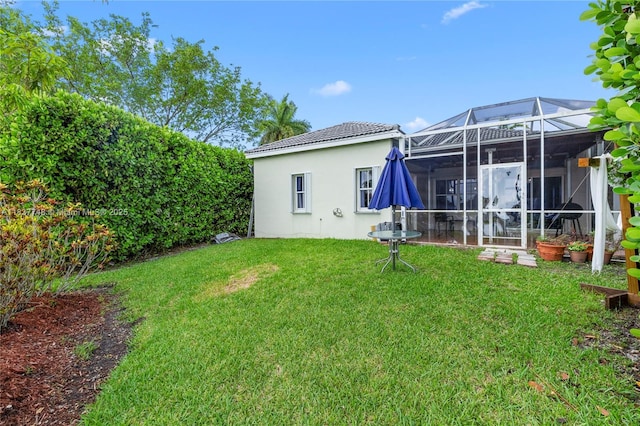 649 Willow Bend Rd, Weston, FL 33327 - view of grassy yard with glass enclosure