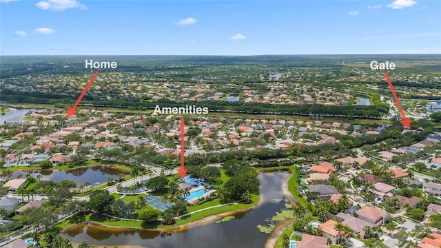 649 Willow Bend Rd, Weston, FL 33327 - aerial overview of property's location featuring a large body of water and nearby suburban area
