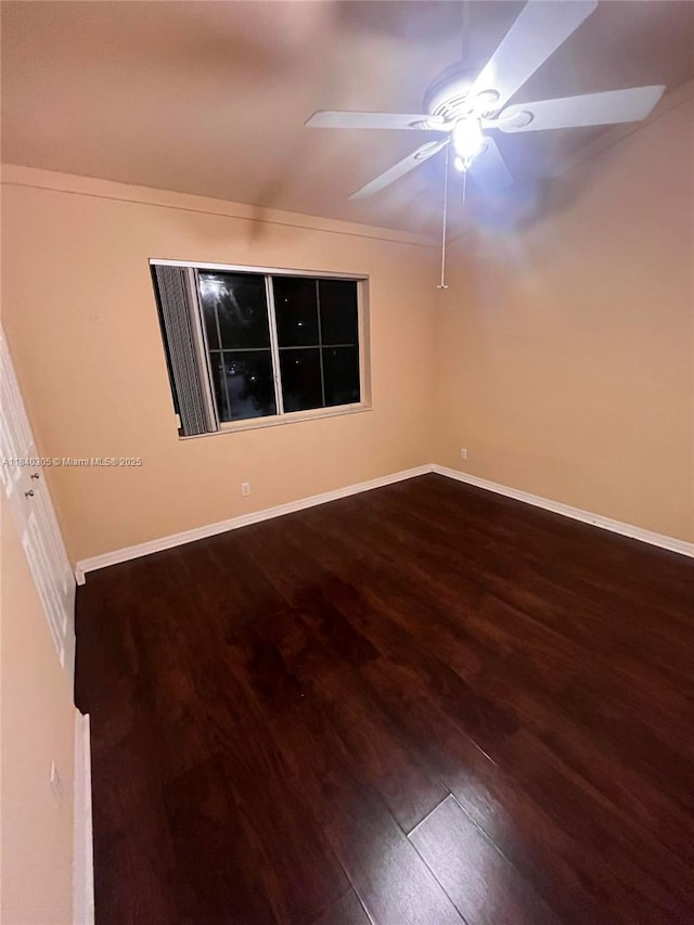 4041 NW 84th Ter Unit 4041, Sunrise, FL 33351 - empty room with a ceiling fan and wood finished floors