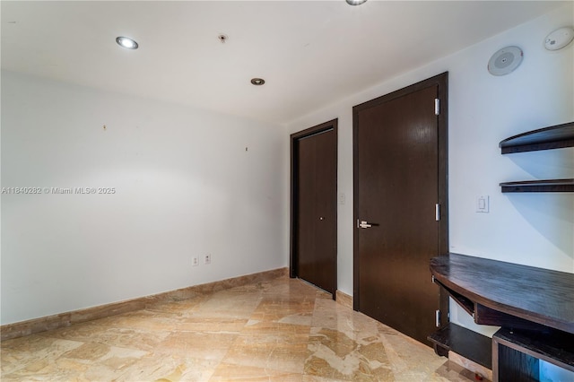 1900 N Bayshore Dr Unit 3715, Miami, FL 33132 - unfurnished room featuring a pendent fire sprinkler, a smoke detector, and recessed lighting