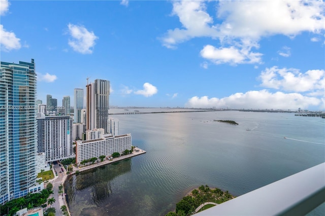 1900 N Bayshore Dr Unit 3715, Miami, FL 33132 - water view featuring city skyline
